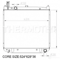 Радиатор охлаждения двигателя THERMOTEC d72017tt 5901655046830 3389063 6W 9SCL - Изображение 2