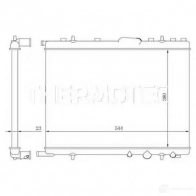 Радиатор охлаждения двигателя THERMOTEC d7p017tt 3389395 7YOE0 5F - Изображение 2