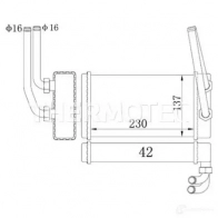 Радиатор печки, теплообменник THERMOTEC 3388890 E8 H17B d6g009tt 5901655042696 - Изображение 3