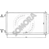 Радиатор кондиционера SOMORA 127360 Honda CR-V 3 (RE) Кроссовер 2.0 i VTEC 4WD (RE5. RE2) 150 л.с. 2006 – 2012 P5 A9YU2 JTGLK9S
