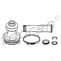 Пыльник шруса, ремкомплект TOPRAN Ford Fiesta 4 (DX, JA, JB) Хэтчбек 1.2 5 i 16V 75 л.с. 1995 – 2002 51 3SUI 301249