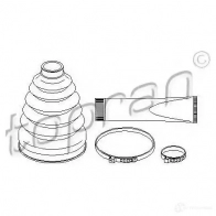 Пыльник шруса, ремкомплект TOPRAN 301237 1423575988 7 MDQXL