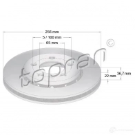 Тормозной диск TOPRAN Skoda Octavia WY2P 1F 110434