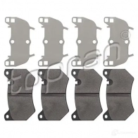 Тормозные колодки, комплект TOPRAN D M23G 1438502951 624515