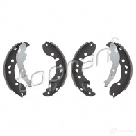 Барабанные тормозные колодки, комплект TOPRAN 409702 2BX8 56K 1437843789