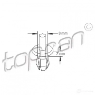 Клипса TOPRAN 102540 2433536 RGXK J1F - Изображение 1