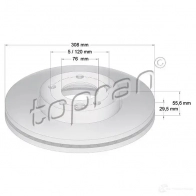 Топливный фильтр TOPRAN 723236 Citroen C5 3 (RD, RW, PF3) 2008 – 2017 9QI CY3R