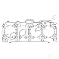 Прокладка ГБЦ, головки блока цилиндров TOPRAN 2Z42 D3 109359 Skoda Octavia (A5) 2 2004 – 2013