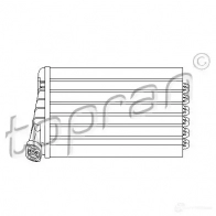 Радиатор печки, теплообменник TOPRAN 207470 Opel Omega (B) 2 Седан 5Z6 RJT