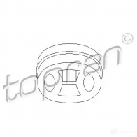 Кронштейн крепления глушителя TOPRAN Opel Astra (F) 1 Седан 1.6 Si (F19. M19) 100 л.с. 1992 – 1994 J W97T 201717
