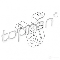 Кронштейн крепления глушителя TOPRAN 2435233 108730 WV6 XM3 - Изображение 5