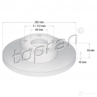 Впускной клапан TOPRAN 206538 Opel Astra (G) 2 Седан 1.8 16V (F69) 125 л.с. 2000 – 2005 T6 SMS