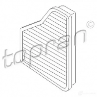 Салонный фильтр TOPRAN 400213 X1 T8CQR 2443377