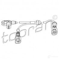 Датчик АБС TOPRAN Ford Galaxy 1 (VX, VY, WGR) Минивэн 2.8 V6 204 л.с. 2000 – 2006 I0 4J6 112228