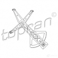 Стеклоподъемник TOPRAN Opel Corsa (B) 2 Хэтчбек 1.7 D (F08) 60 л.с. 1996 – 2000 B4 YU35R 200043