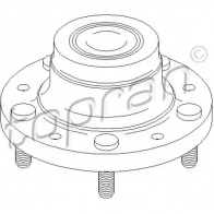 Подшипник ступицы колеса, комплект TOPRAN 304089 Ford Transit Tourneo 6 (SWB) Автобус 2.2 TDCi 115 л.с. 2008 – 2014 ZNO W8