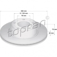 Тормозной диск TOPRAN JMPHV QN 2445691 500945