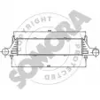 Интеркулер SOMORA ZE69E 177545 Z7KBD V Mercedes SLK (R170) 1 Кабриолет 2.0 200 (1735) 136 л.с. 1996 – 2000