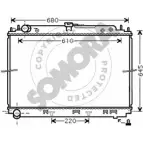 Радиатор охлаждения двигателя SOMORA LSDLFY 196240 Nissan Pathfinder (R51) 3 2005 – 2012 TK DS7