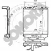 Радиатор охлаждения двигателя SOMORA Opel Agila (A) 1 2000 – 2007 RK3N8 RJ U9J 210140A