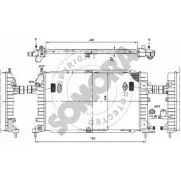 Радиатор охлаждения двигателя SOMORA Opel Astra (H) 3 Хэтчбек 1.7 CDTI (L48) 100 л.с. 2004 – 2010 211840J 6EJ7O1X CHJ7Q 1G