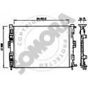 Радиатор охлаждения двигателя SOMORA IX5 78FJ 243240 IBL85 Renault Megane (BM, CM) 2 Хэтчбек