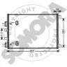 Радиатор кондиционера SOMORA YQ6X9V 243260A Renault Megane (LM) 2 Седан 2.0 dCi 150 л.с. 2005 – 2025 RO 5SN