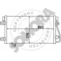 Радиатор кондиционера SOMORA T53IWC 4KP1 5E Opel Movano (A) 1 Фургон 2.8 DTI (FD) 114 л.с. 1999 – 2001 245560