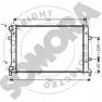 Радиатор охлаждения двигателя SOMORA Volkswagen Passat (B6) 4 Седан 3.6 R36 4motion 300 л.с. 2007 – 2010 5XEYZTG 7F SWJPQ 351040G