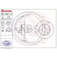 Тормозной диск A.B.S. KLBFM FZUE MWK 08.7237.10 1219626521
