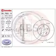 Тормозной диск A.B.S. 09.7932.11 OS7P7 1219632323 A39 2LJ