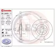 Тормозной диск A.B.S. 1219632507 09.8403.11 9LO 5X FN799R