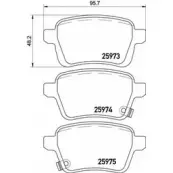 Тормозные колодки, дисковые, комплект A.B.S. WHT TJ T0HWEO P23156 1219819505