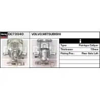 Тормозной суппорт REMY R5BCT RAB84151 4S9UO U Mitsubishi Space Star