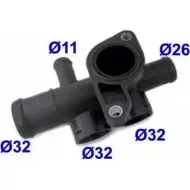 Фланец охлаждающей жидкости MEAT & DORIA TK Q1DYY Volkswagen Jetta 5 (A5) 2006 – 2011 93202