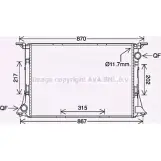 Радиатор охлаждения двигателя AVA QUALITY COOLING 4045385221219 Audi A7 (4GA, F) 1 Спортбек 4.0 Rs7 Performance Quattro 605 л.с. 2015 – 2018 AI2422 GB8 MU