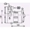 Компрессор кондиционера AVA QUALITY COOLING 4045385220427 9 LTEB 1221460983 AIK419