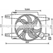Вентилятор радиатора AVA QUALITY COOLING 1221461671 4045385220472 Q BBQEX AL7526