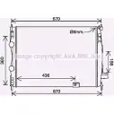 Радиатор охлаждения двигателя AVA QUALITY COOLING 1221475775 DN2445 4045385220953 EG8QJY E