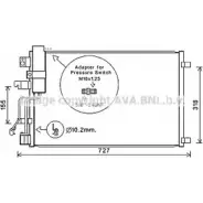 Радиатор кондиционера AVA QUALITY COOLING AG 4HY9 DNA5290D 4045385215577 1221476641