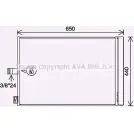 Радиатор кондиционера AVA QUALITY COOLING R5 PVT 4045385220595 MS5700D 1221501859