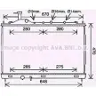 Радиатор охлаждения двигателя AVA QUALITY COOLING MT2262 4045385217526 Mitsubishi Outlander 3 (GG, GF, ZJ) Кроссовер 2.2 Di D (GF6W) 150 л.с. 2012 – 2025 8JL B8WE
