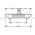 Масляный радиатор двигателя AVA QUALITY COOLING PE4404 4045385217670 9U7F6 X 1221516861