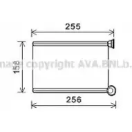 Радиатор печки, теплообменник AVA QUALITY COOLING 4045385216741 1221523069 9OO 9FFZ RTA6551