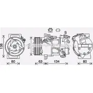 Компрессор кондиционера AVA QUALITY COOLING 1221523943 4045385221875 5AAO F RTK640