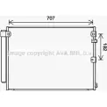 Радиатор кондиционера AVA QUALITY COOLING TO5731D I CL21 Lexus LS 4045385219360