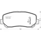 Тормозные колодки, дисковые, комплект MGA 1123 IEM8 5 Q6PA8IT 1221666921