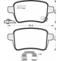 Тормозные колодки, дисковые, комплект MGA 1198 1221667509 SN3U0ZF 0CG8L P
