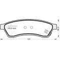 Тормозные колодки, дисковые, комплект MGA 1221676449 STMDZY 1P UB5 952