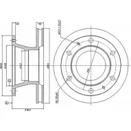 Тормозной диск DURON RB0GU28 DCR157A 1222545687 8S NNS